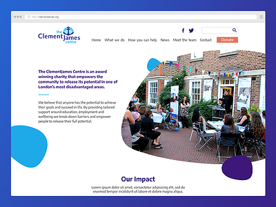 Charity Homepage Concept