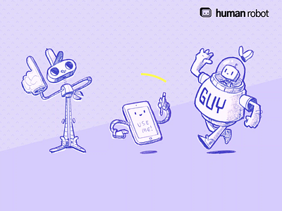 Human Robot Mascot Development after effects animation branding character character design illustration mascot motion robot vector vector art