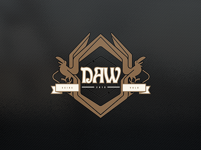 Daw Family Crest branding design illustration logo vector