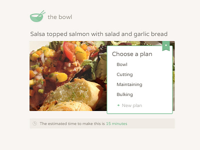 The bowl - Meal bowl food meal nutrition planner the bowl