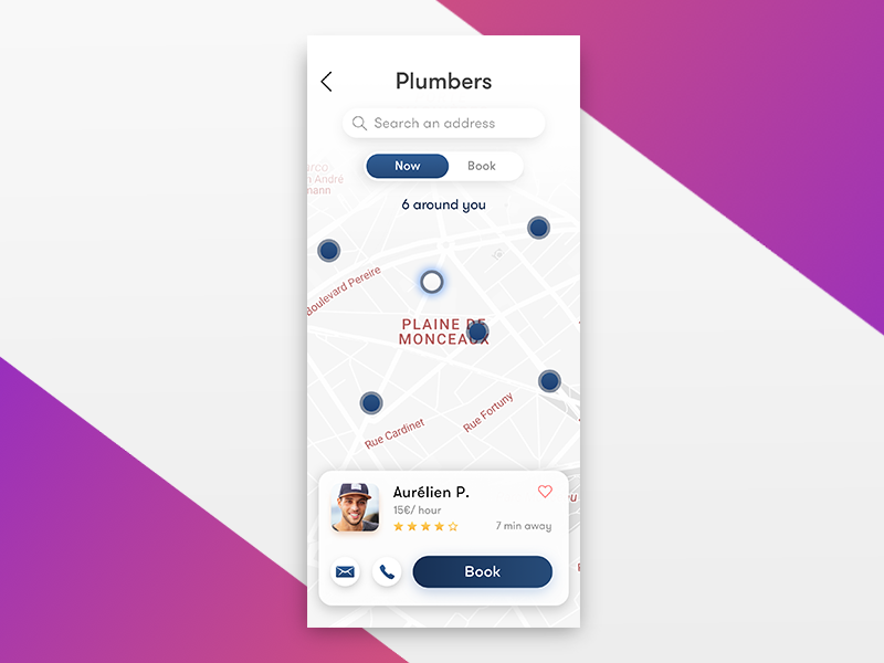 Minimal Map UI map ui gradient sketch iphone x card ui cards card map uiux mmml minimal