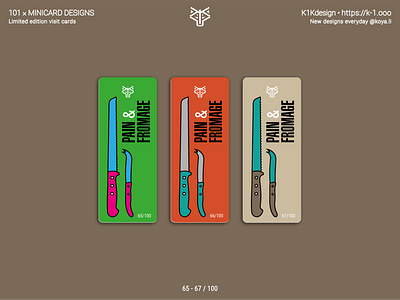 K1Kdesign:  101 business cards, 65 - 67