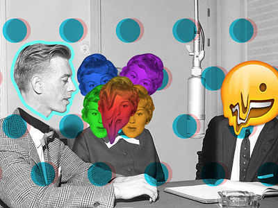 Talking Heads illustration mixed social