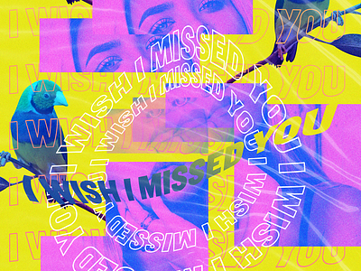 I wished I missed you artwork graphic poster