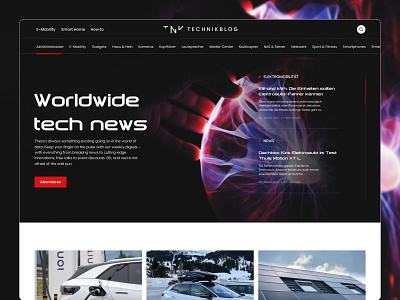 Design Concepts for the News Website concept electronics energy logo news newsportal redesign technology uidesign uiux uxdesign