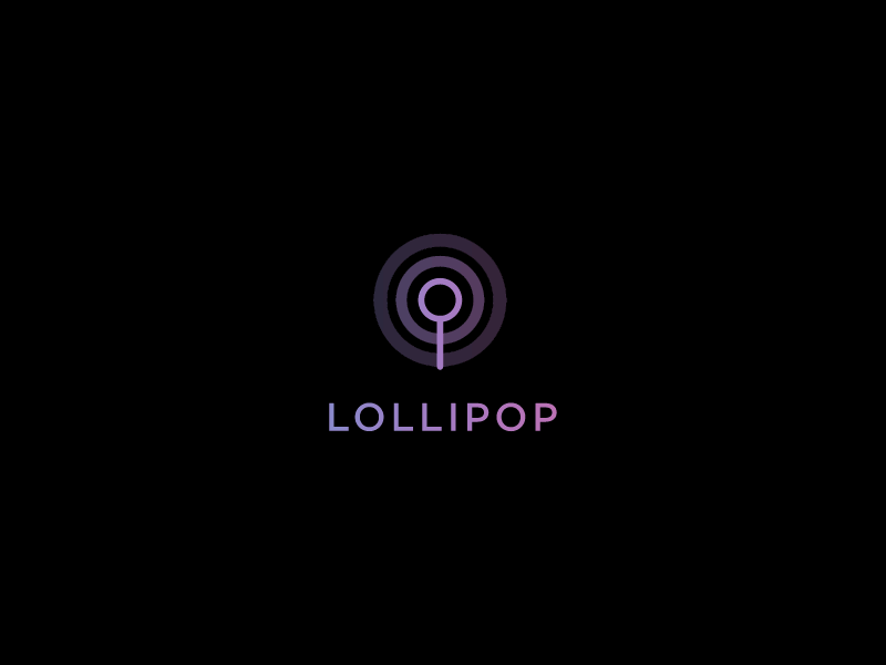 Lollipop app gradient logo lollipop