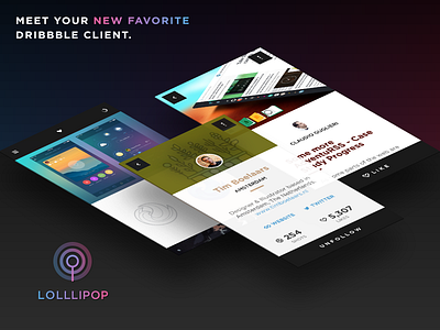 Lolllipop - Your New Favorite Dribbble Client