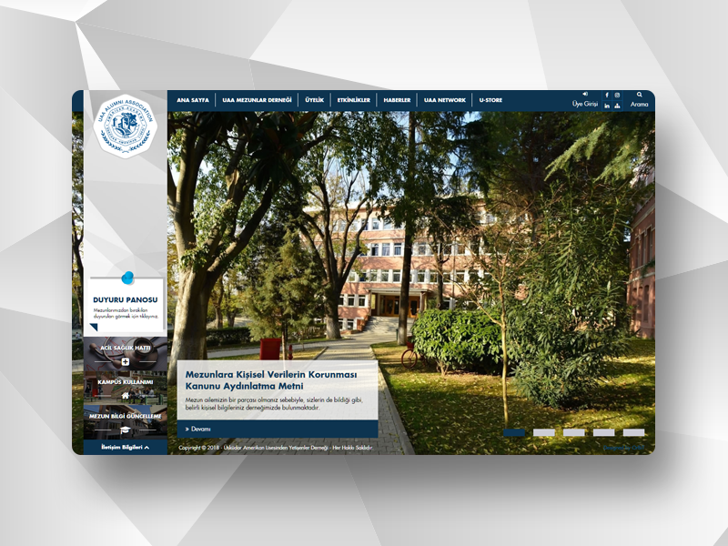 UALYETDER fullwidth association acaddemy alumni responsive web ualyetder