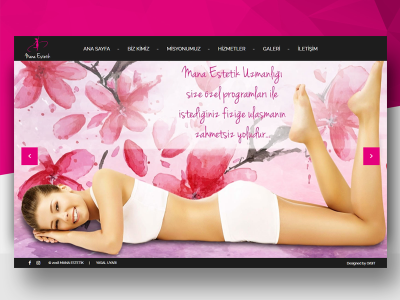 Mana estetik black red webdesign web onepage fullwidth white clean responsive