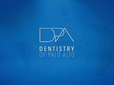 Dentistry of Palo Alto - USA blue california clean dentist dentist logo flat line logo logo design minimal palo alto professional logo simple logo type