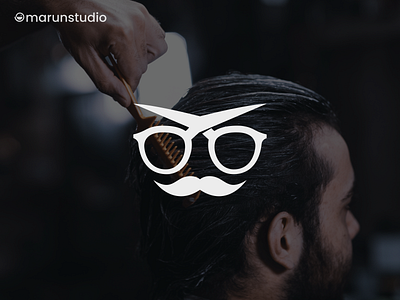 mustached glasses? barbershop branding design glasses handsome illustration mustache simple symbol vector