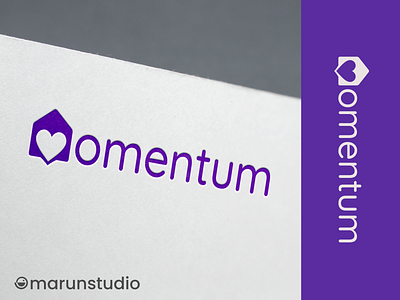 momentum comunity design feminine logo premium simple symbol vector women