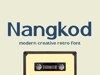 Nangkod - Sans Serif Font branding calligraphy design fresh illustration letter logo premium simple symbol type typography ui vector