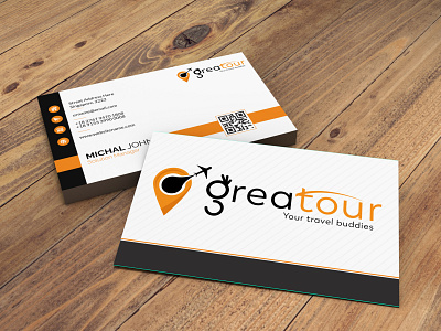 Greatour Logo Business Card 2020 design 2020 trends awesome design branding business cards design famous design illustration logo logo design mockup product designs
