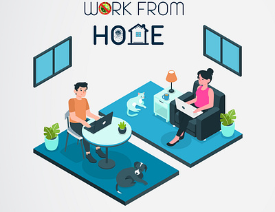 work from home 2020 design 2020 trends awesome design coronavirus covid 19 design famous design home homework illustration staysafe vector work work from home workout