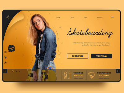 Skateboard 2020 design 2020 trends awesome design design famous design illustration mockup product designs skateboard graphics skateboard website skateboarding webpage design website design