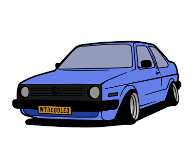 Simple Car car cartoon icon illustration logo logogram simple vector