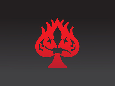 Ace of joker spade logo ace card design logo logodesign logos simple simple logo vector
