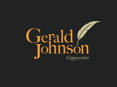 Gerald Johnson Personal Brand Logo branding design logo vector