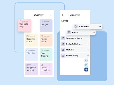 Memo App app design note taking notes ui design