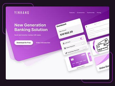 Banking App Landing Page