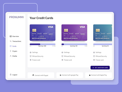 Banking App banking banking app credit card dashboad ui design web design