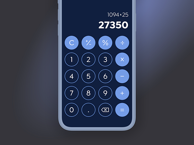 Calculator App app design calculator app ui design