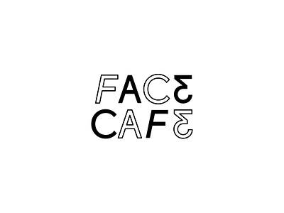 FACE CAFE arturabt bar cafe lettering logotype lounge