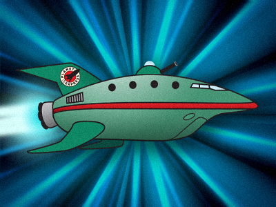 Our crew is replaceable. Your package isn't. abt futurama opaque planet express