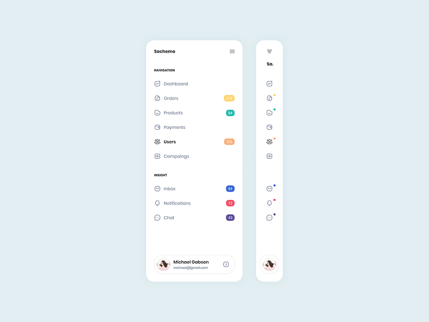 Browse thousands of Menu UI images for design inspiration | Dribbble