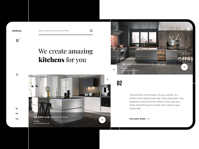 Practice #1 - Kitchens shop main page