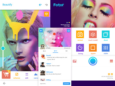 Practice redesign:fotor app