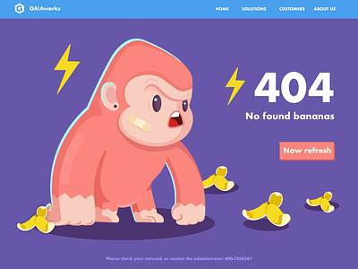 404 page 404 ape bananas