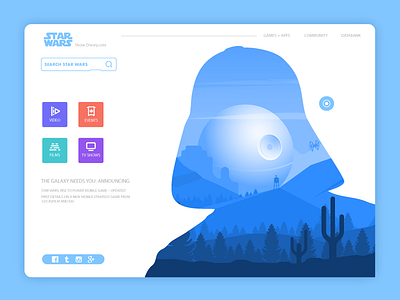 Star Wars WEB Vector illustration-Darth Vader.