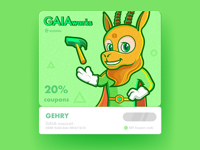 GAIA Coupon code with mascot:antelope antelope code coupon mascot