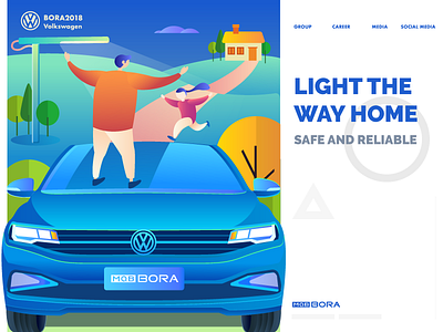 Volkswagen BORA 2018 illustrations (3) car design illustration page web