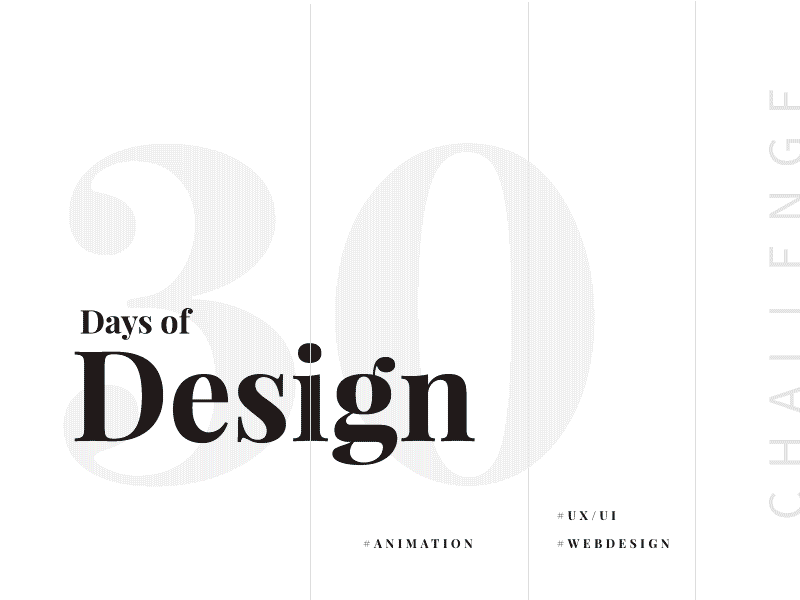 30 Days of Design Challenge animation challenge interaction interface layout muzli principle ui ux web design website