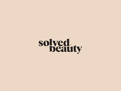 Solved Beauty logo beauty beauty logo brand clean conditioner cosmetic design hunap hunapstudio kapor logo logo design logodesign logotype minimal pastel shampoo simple solved wodmark