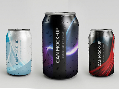 Can Mock - Up box can can mock up coca box coca cola drink food fresh glass ice minimal mock up