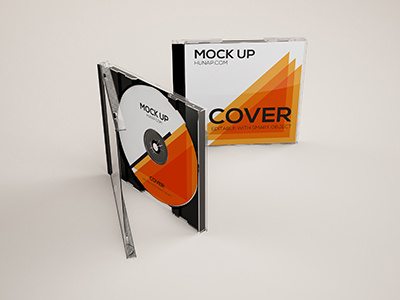 Cd Case Mock - Up album cd cd mock up compact disk cover disk dvd mock up photo realistic