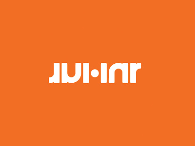 JUHAR ambigram logo black clean design emblem hunap hunapstudio kapor logo minimal pro professional studio