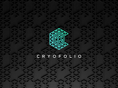 Cryofolio blockchain brand cryofolio crypto gradient graphic green hunap hunapstudio identity illustration interface