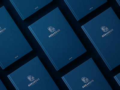 Gerardus brand identity blue book brand communications consulting gerardus head hunap hunapstudio identity