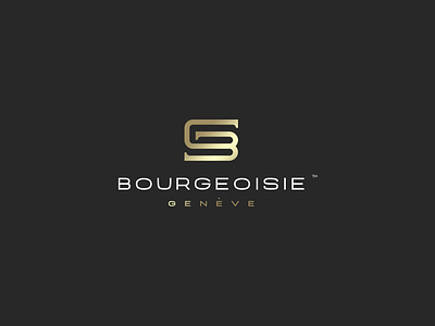 Bourgeoisie Fashion Logo bg bgletters bletter capitals combination design emblem fashion gletter gold hunap hunapstudio kapor letters