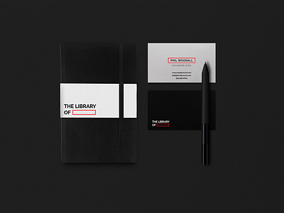 The Library Of black brand clean design emblem hunap hunapstudio identity illustration kapor logo minimal professional studio