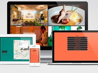 "Fanfan" restaurant responsive website project responsive ui ux webdesign