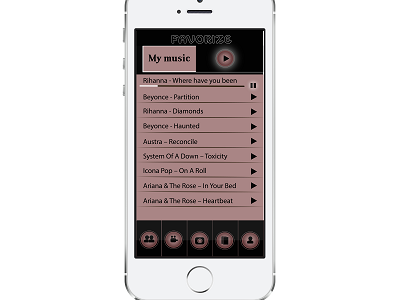 Favorize Iphone5s Silver Portrait app mobile