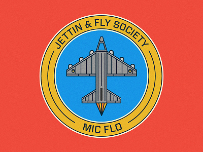 Jettin & Fly Society illustration jets music planes red