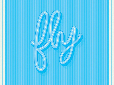 Fly: Forgetting Lost Youth Album Cover album blue illustration lettering music square