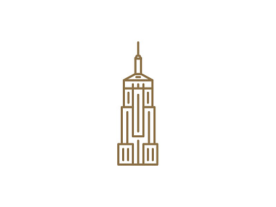 Empire State empire state icon new york vector